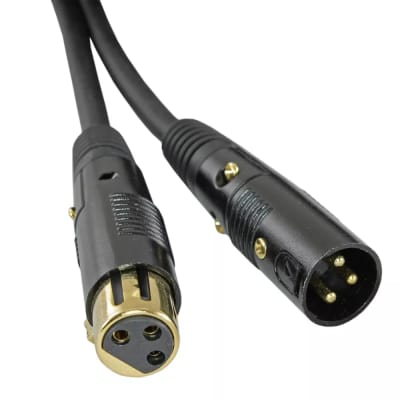 5 Pack 10 Ft Foot 16 Gauge 3Pin Shielded Xlr Male To Female Mic Cables Cords image 1