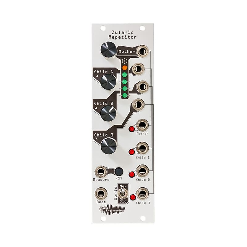 Noise Engineering Zularic Repetitor Eurorack Gate Sequencer Module (Silver) image 1