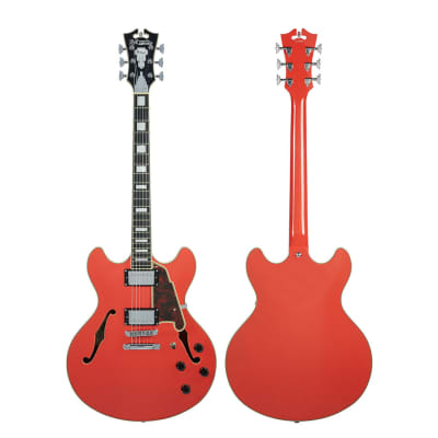 D'Angelico Premier DC w/ Stop-Bar Tailpiece - Fiesta Red image 5