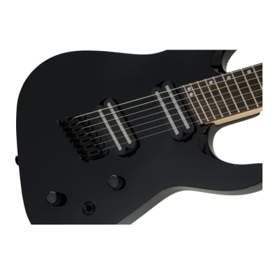 Jackson X Series Dinky Arch Top DKAF7 MS 7-String Multi Scale Electric Guitar with Poplar Body, Laurel Fingerboard, and 24 Jumbo Frets (Right-Handed, Gloss Black) image 6