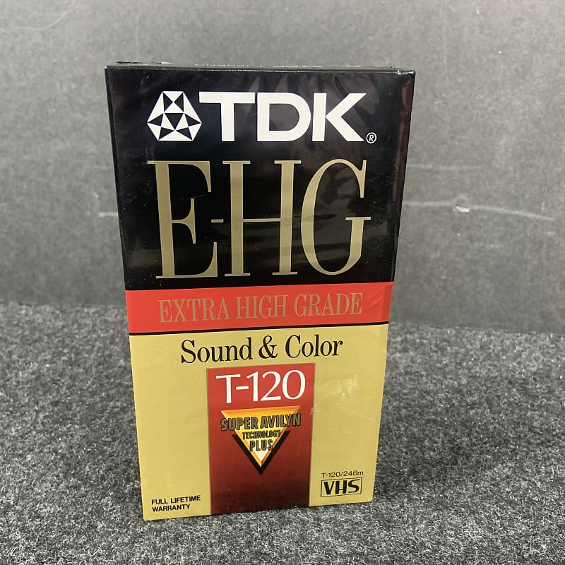 Tdk Ehg T Extra High Grade Hours Blank Vhs Tape Reverb