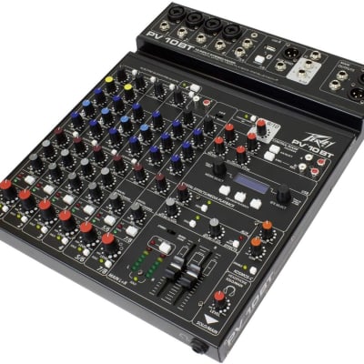 Peavey Model PV 10 BT 8 Channel Compact Mixer with Bluetooth - DJ - PA - Church image 4