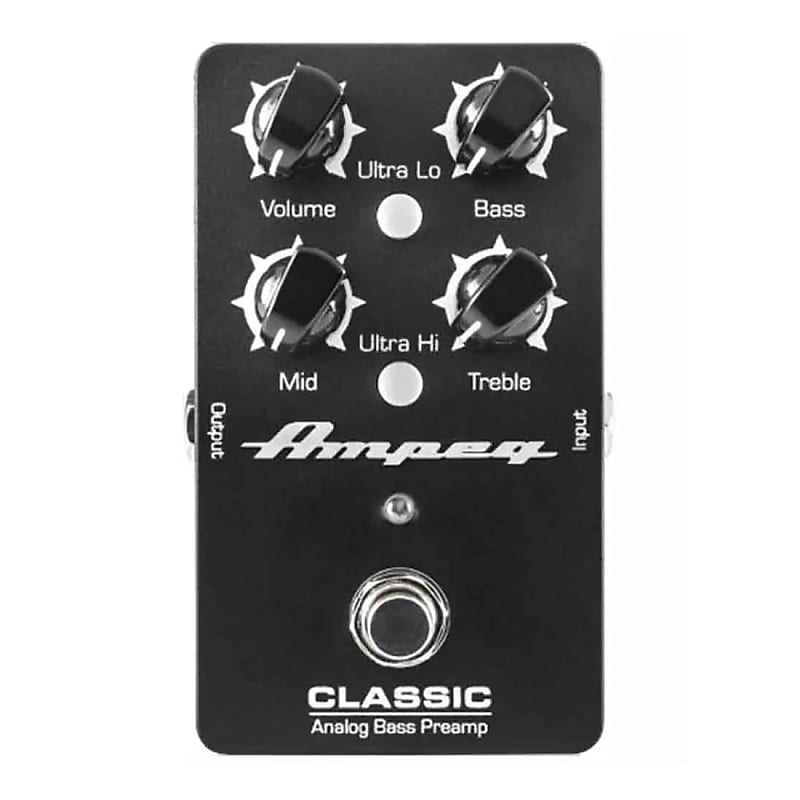 Ampeg Classic Analogue Bass Preamp Guitar Effects Pedal Reverb