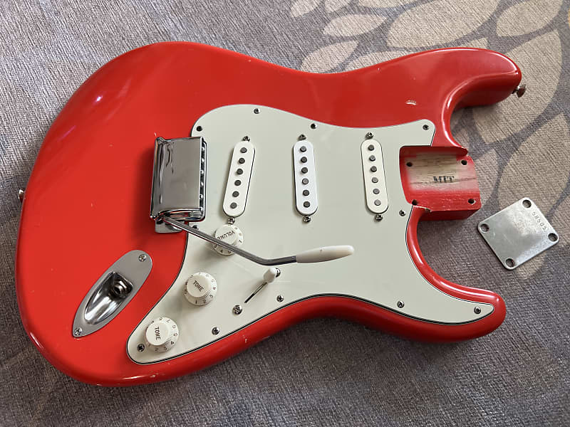 Mjt Vts 2020s Fiesta Red Strat Loaded Body Reverb 1736