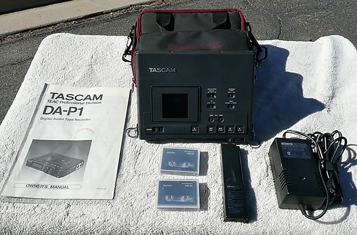 TASCAM DA-P1 Portable Digital Audio Tape Recorder - With Carry Case - Battery - Manual - Power Supply and 2) DAT Tapes - Shop Inspected / Tested - Excellent Condition - Works - Sounds - Looks Great - Free Shipping image 1