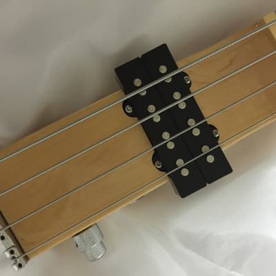 Ministar Basstar Travel Guitar Natural Finish 4 String Bass | Reverb
