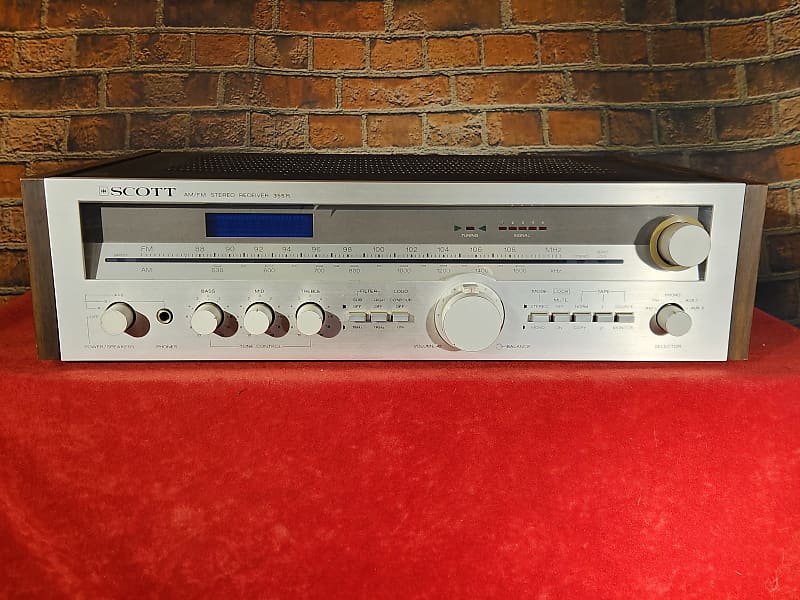 Vintage 1970s HH Scott 355R AM/FM Stereo Receiver Silverface  			