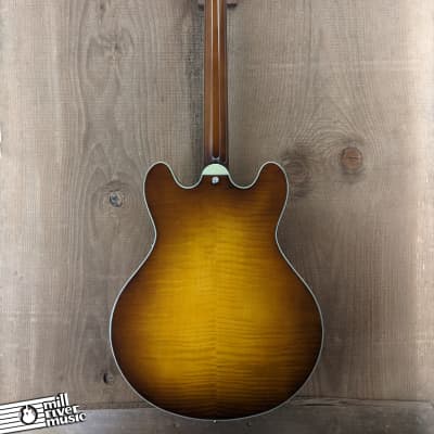 Eastman T486-GB Semi Hollow Thinline Electric Guitar Goldburst Finish image 5