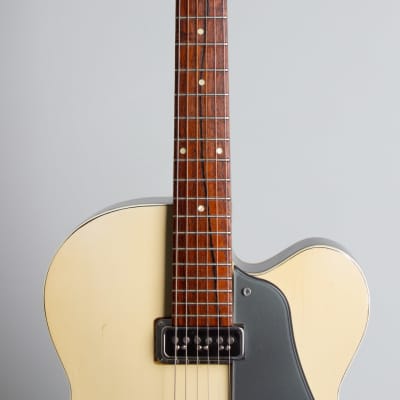 Gretsch  PX-6187 Clipper Arch Top Hollow Body Electric Guitar (1957), ser. #22985, original grey hard shell case. image 8