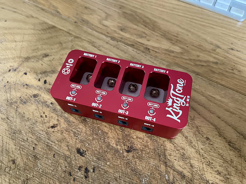 King Tone Guitar Battery Box Red Reverb