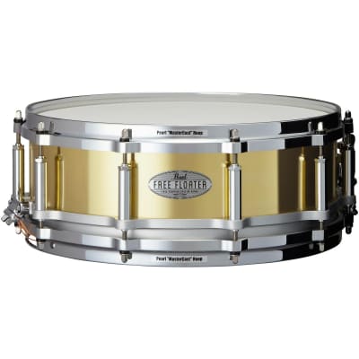 1980's Pearl 3.5x14 Brass Free Floating Snare Drum – Wood & Weather Drum  Shop