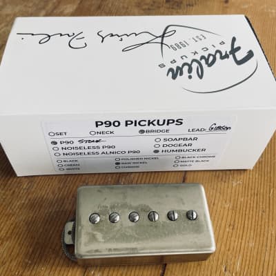 Lindy Fralin Sunbucker Blues Bridge Pickup - 2017 Raw Nickel