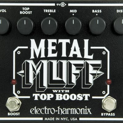 Electro Harmonix Metal Muff Distortion Pedal with Top Boost image 1