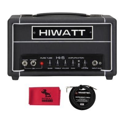 Hiwatt Tube Series Hi-5 5-Watt Guitar Amp Head w/ Instrument Cable & Cloth for sale