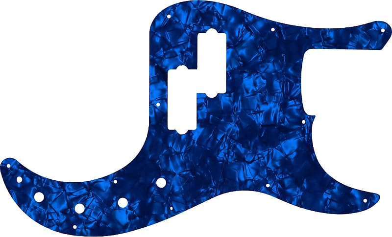 WD Custom Pickguard For Fender American Elite Precision Bass #28DBP Dark Blue Pearl/Black/White/Black image 1