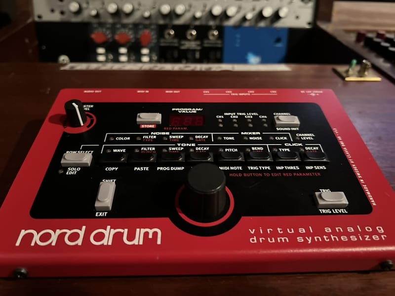 Nord Drum 4-Channel Virtual Analog Drum Synthesizer 2012 - 2013 - Red image 1