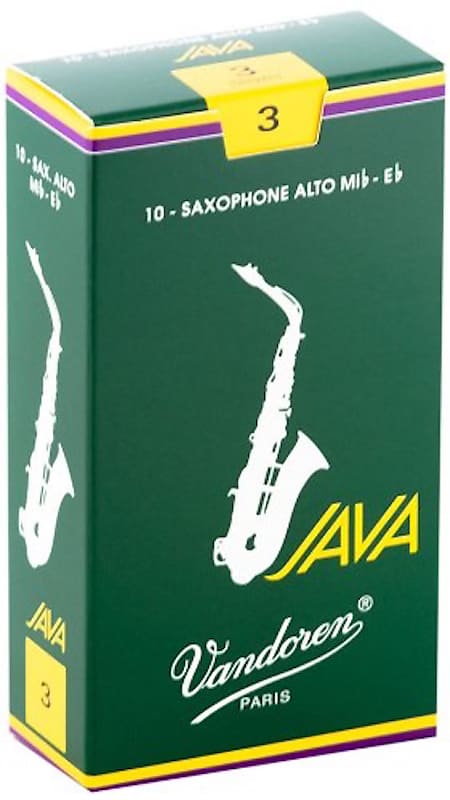 Vandoren SR26 Java Alto Sax Reeds 10/Box image 1
