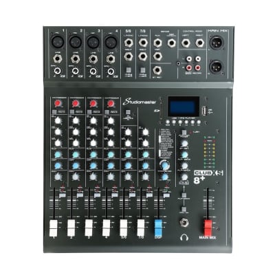 Studiomaster Club XS8+ Compact Mixing Console Ideal Karaoke Mixer image 2