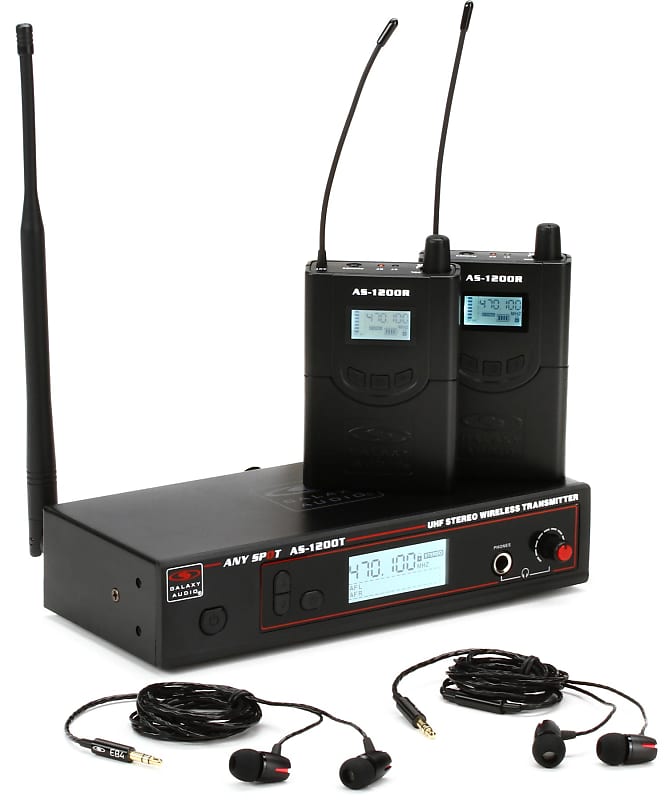 Galaxy Audio AS-1200-2P4 Wireless IEM System - P4 Band image 1