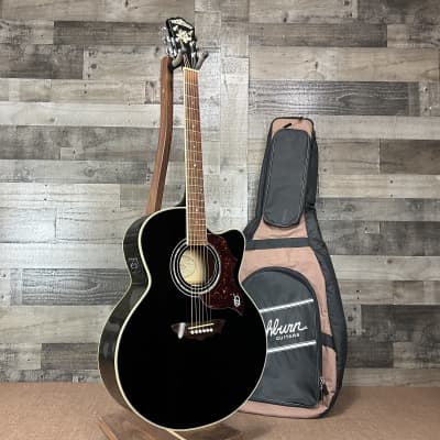 Washburn J28SCE DL Cumberland Acoustic W/Gig Bag - Black for sale