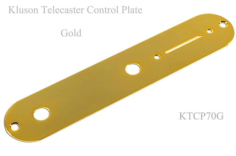 Kluson Telecaster Control Plate. USA Specs Gold. image 1