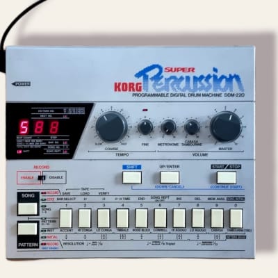 Korg DDM 220 80er Percussioncomputer Anleitung Super Zustand