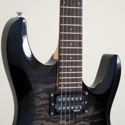 Schecter C-6 Plus Electric Guitar Charcoal Burst image 3