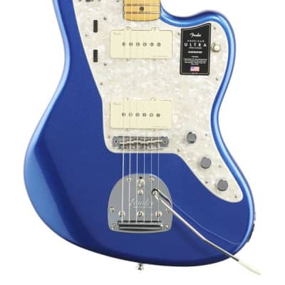 Fender American Ultra Jazzmaster Maple Neck Cobra Blue with Case image 3