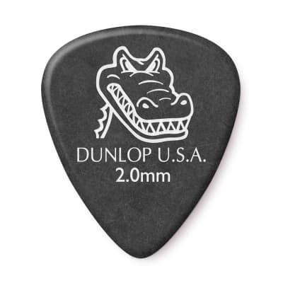 Dunlop 417R2.00 Gator Grip Standard Electric Guitar Picks Black 2.0mm 72-Pack image 3