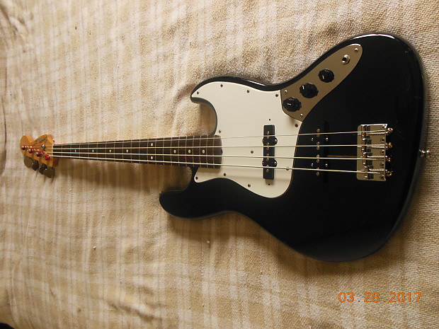 Fender Squier Jazz Bass JAPAN 1984-1987 Black | Reverb