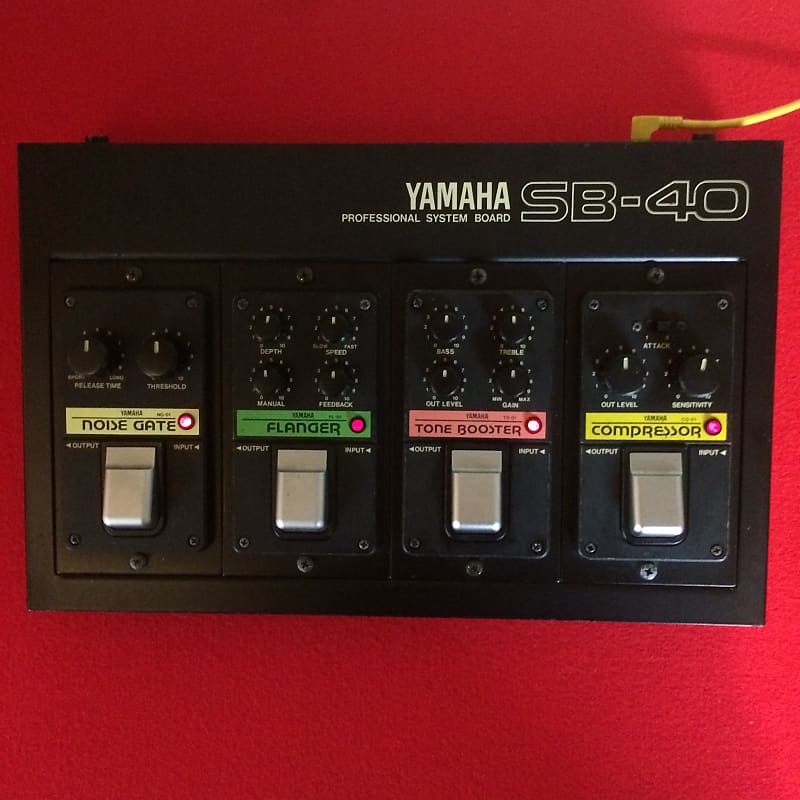 Sweet vintage Yamaha SB-40 Professional system board- pedal set with 4  Yamaha pedals- See video