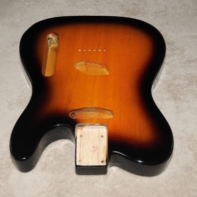 Mighty Mite MM2705AF-2TS Swamp Ash Tele Body 2 Tone Sunburst Thin Poly Finish Weighs 4lbs 8.5oz #2 image 2