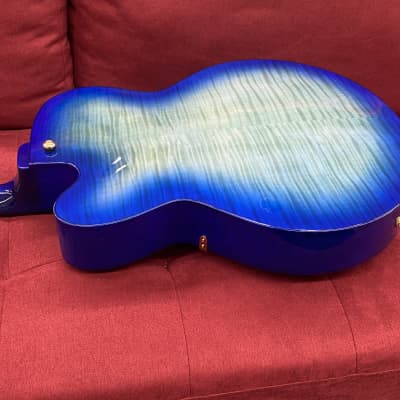 Ibanez Contemporary Archtop AFC155 Hollow Body Electric Guitar 2017 - Jet Blue Burst with Case image 17