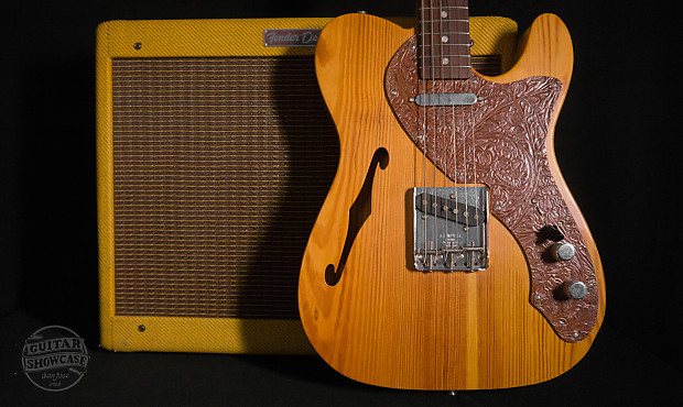Fender 2004 Masterbuilt John English Telecaster Thinline - Pine/Leather image 1
