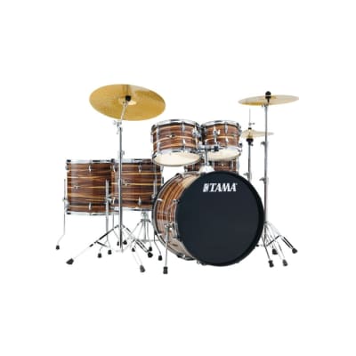 Tama Imperialstar 6pc Complete Drum Set w/22BD Coffee Teak Wrap