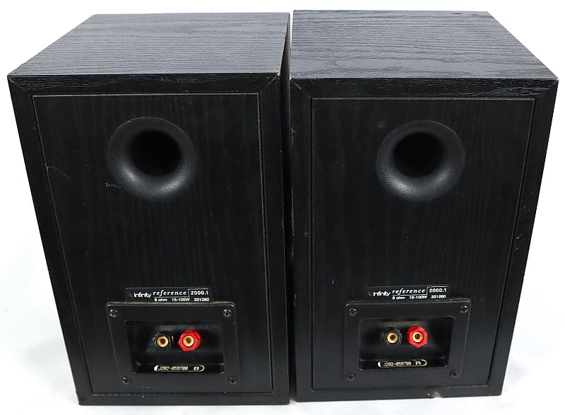 Infinity Reference 2000.1 8 ohm Book Shelf Speakers shops Pair Black 15-100 Watts