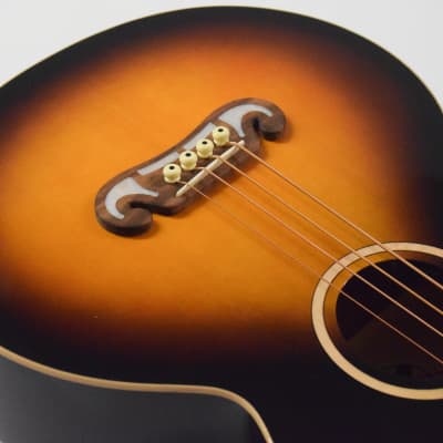 Epiphone El Capitan J-200 Studio Acoustic-electric Bass Guitar - Aged Vintage Sunburst image 5