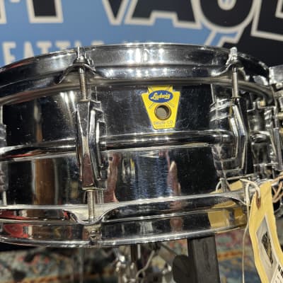 Ludwig - 14x5" Supraphonic, Trans Badge Snare Drum 1958-1959 - Chrome Over Brass. Stunning! image 2