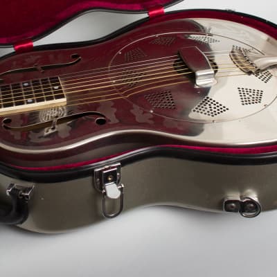 National  Style 0 Resophonic Guitar (1930), ser. #S-1663, hard shell case. image 12
