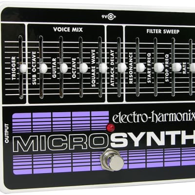 Electro-Harmonix Micro Synth Analog Guitar Synthesizer Pedal