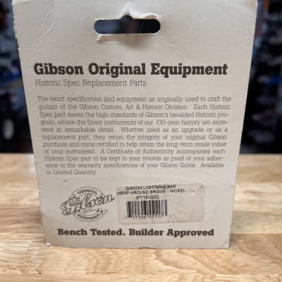 Gibson Lightning Bar Wraparound Compensating Bridge 2016 | Reverb