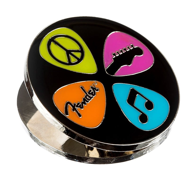 Fender Strat Guitar Love Peace and Music Office Magnet Paper Clip 910-0247-000 image 1