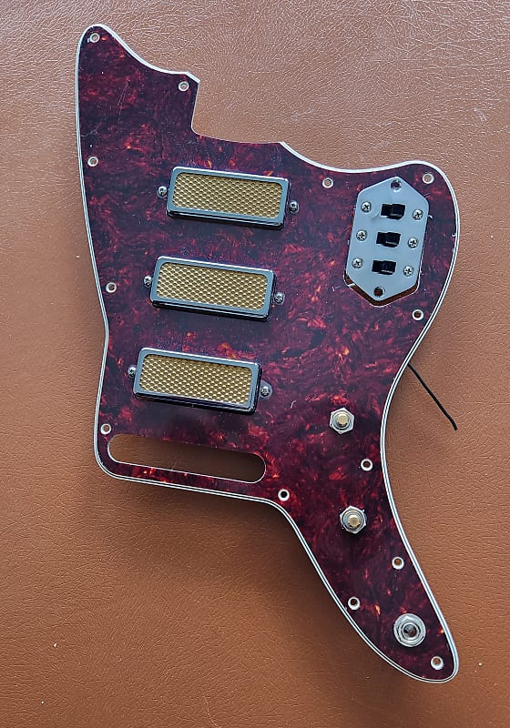 Fender Jazzmaster Gold Foil Loaded pickguard Mini Reverb