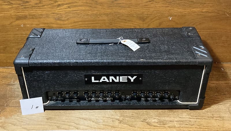 Vintage 80's Laney Linebacker 50 Reverb SS amp head #1 | Reverb