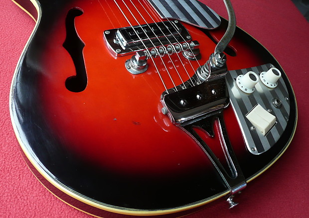 Teisco EP-2L Hollow Body Electric Guitar Japan Vintage