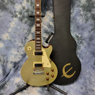 Video Demo 1996 Gibson Epiphone Les Paul Standard Limited Edition Silver Sparkle Pro Setup New Strings Epi Branded Hard Shell Case for sale