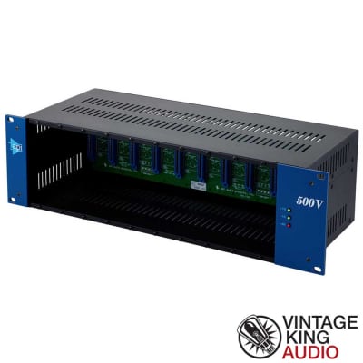 API 500VPR 3U Vertical 10-Slot 500 Series Rack with Tri-Polar PSU image 3