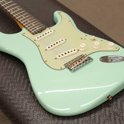 Fender Custom Shop Limited Edition '60 Stratocaster Journeyman Relic Faded/Aged Surf Green 7lbs 12oz image 3