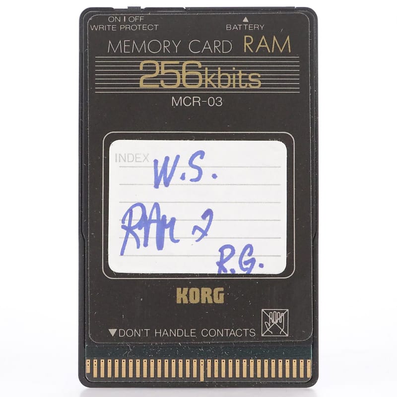 MCR03 256Kb RAM Memory Card for Wavestation 44190 Reverb