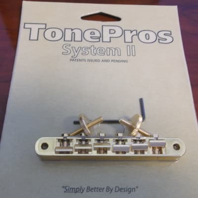 TonePros AVR2-G Old Style Tunematic Bridge, GOLD